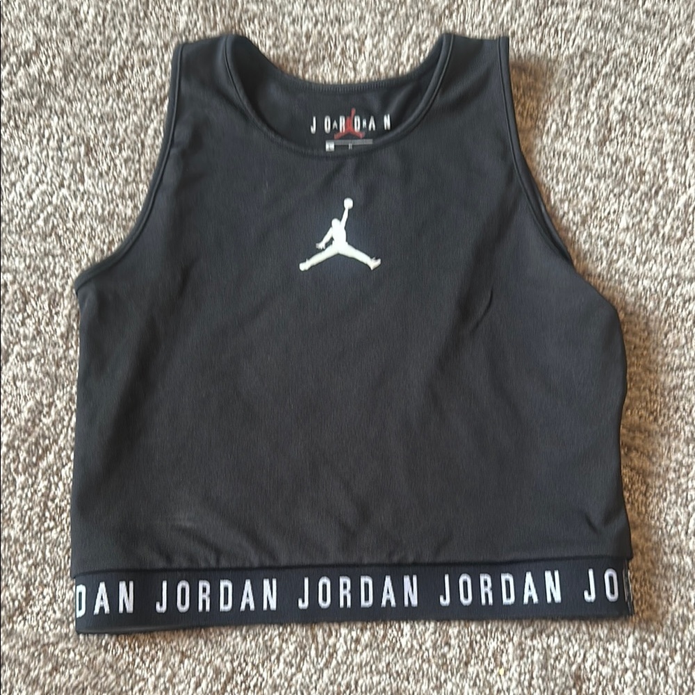 Jordan Black Athletic Crop Top